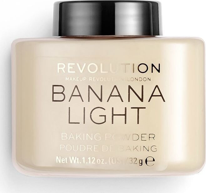 Makeup Revolution Banana Light Baking Powder Рассыпчатая пудра для фиксации макияжа, с матирующим эффектом 32 г