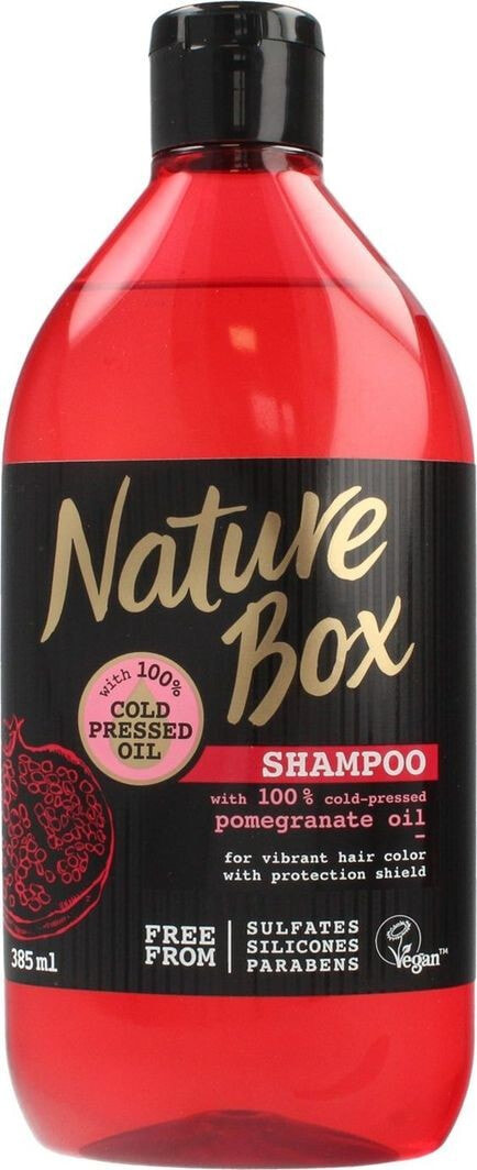 Nature Box Pomegranate Oil Shampoo Бессульфатный гранатовый шампунь, придающий блеск волосам  385 мл