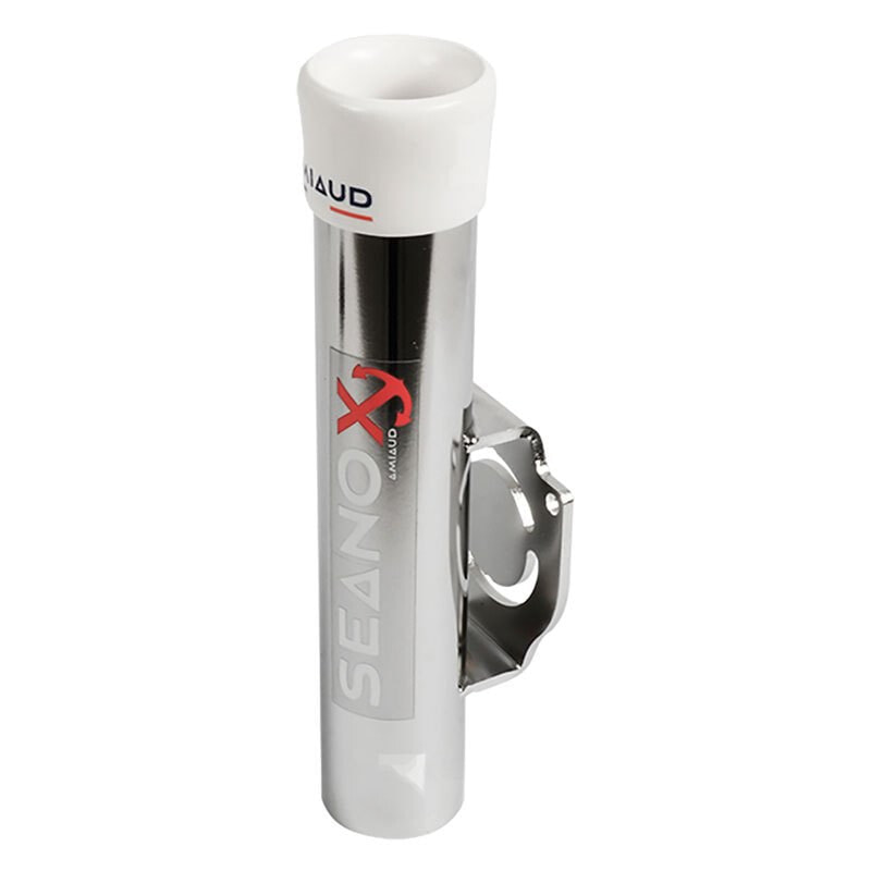 SEANOX White Rubber Closed Stainless Steel Rod Holder