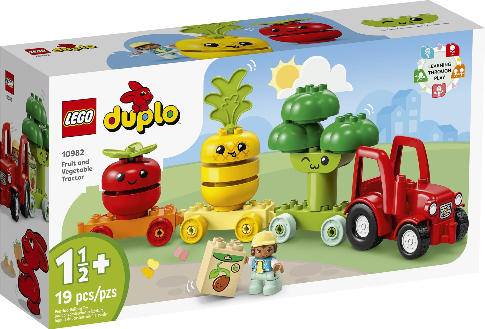 Lego Duplo mein erstes 10982 Der Traktor aus Obst und Gemse, Spielzeug zum Stapeln und Sortieren