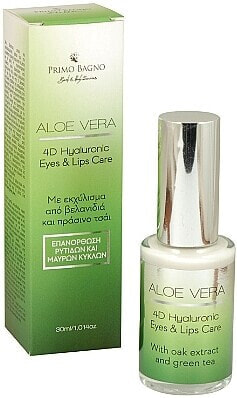 Hyaluron-Augen- und Lippenpflege mit Aloe Vera - Primo Bagno Aloe Vera 4D Hyaluronic Eyes and Lips Care