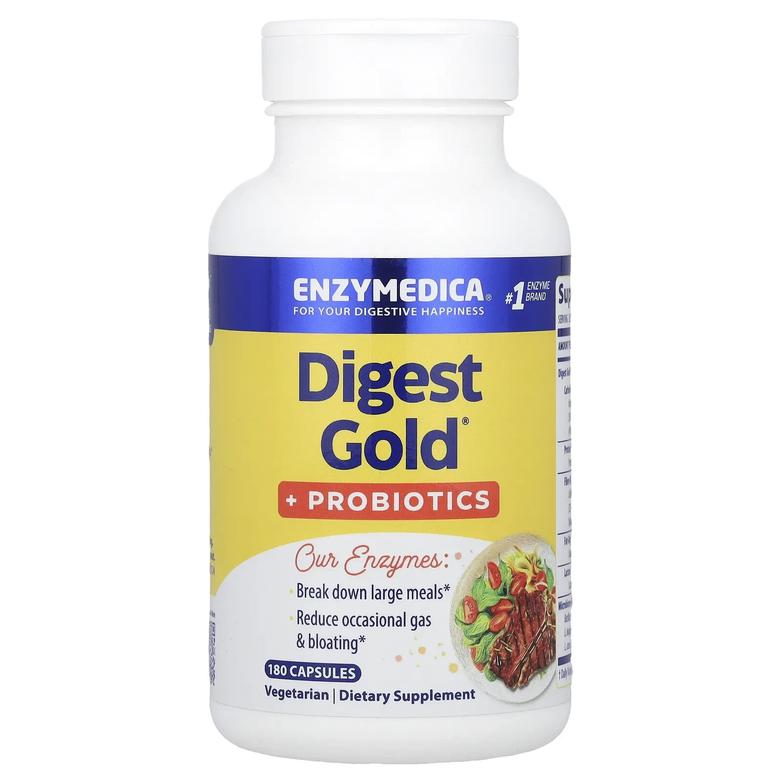 Digest Gold® + Probiotics, 180 Capsules