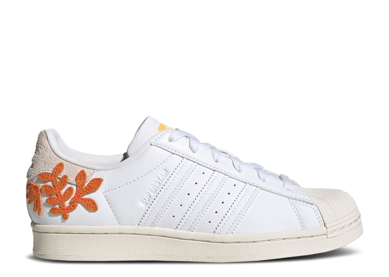 Wmns Superstar 'Floral Patches - White Flash Orange'