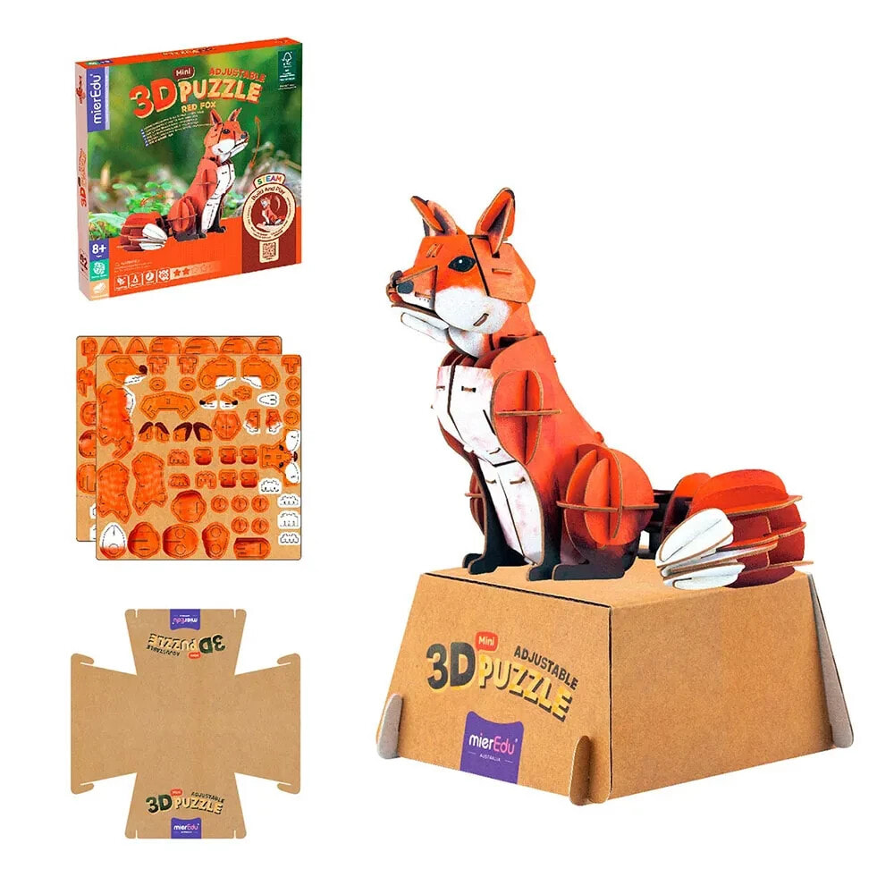 MIEREDU Mini 3D puzzle red fox