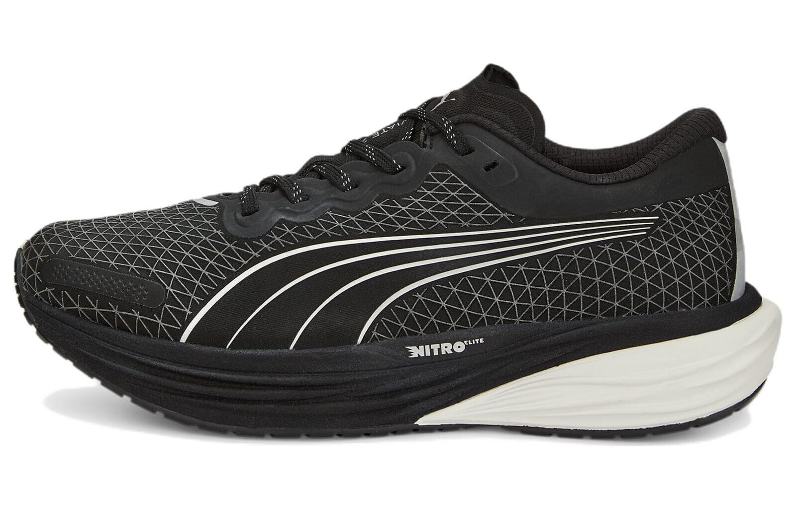 PUMA Deviate Nitro 2 Wtr 防滑耐磨 低帮 跑步鞋 女款 黑白 / Кроссовки PUMA Deviate Nitro 2 Wtr 376857-01