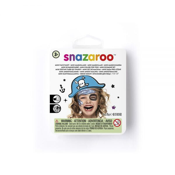 Colart Snazaroo 1172080 - Black - Blue - White - Hard - 2 ml - Children - Add a little water to a brush or sponge - dab on some paint and follow the easy guides included for... - Use under Adult Supervision. For External use only. Keep away from sunlight.