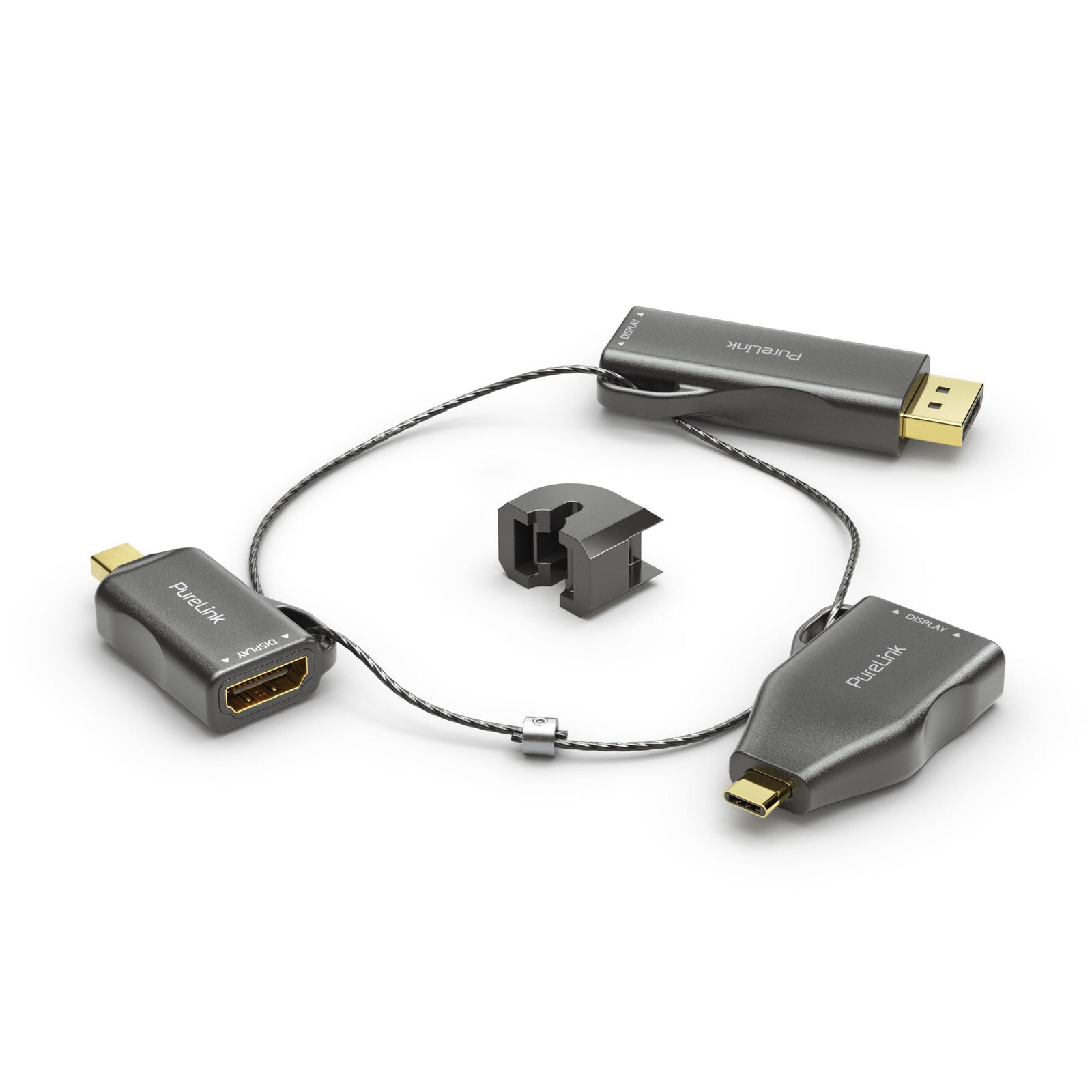 PureLink IQ-AR100 видео кабель адаптер 3 x HDMI Черный, Золото
