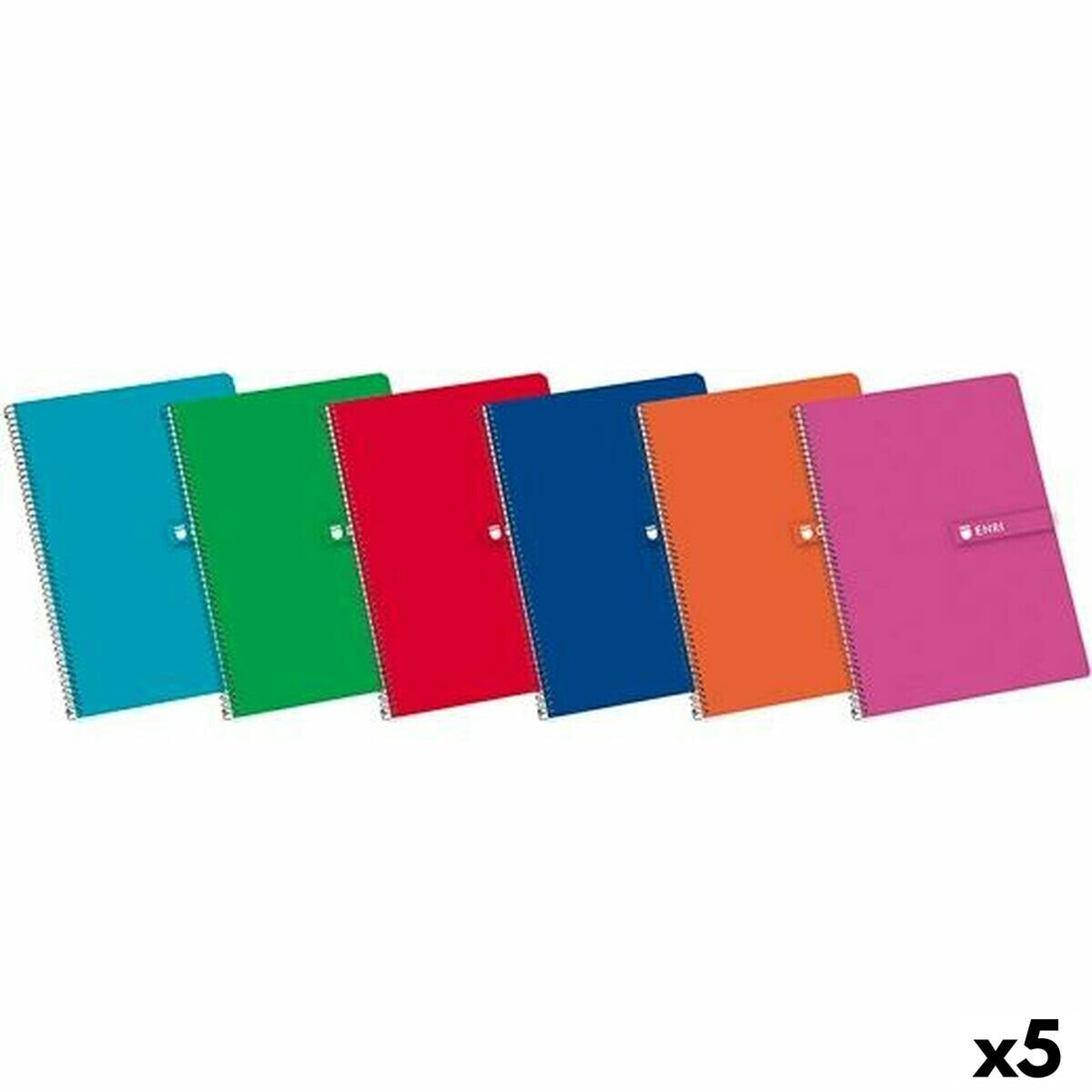 Notebook ENRI A4 80 Sheets (5 Units)