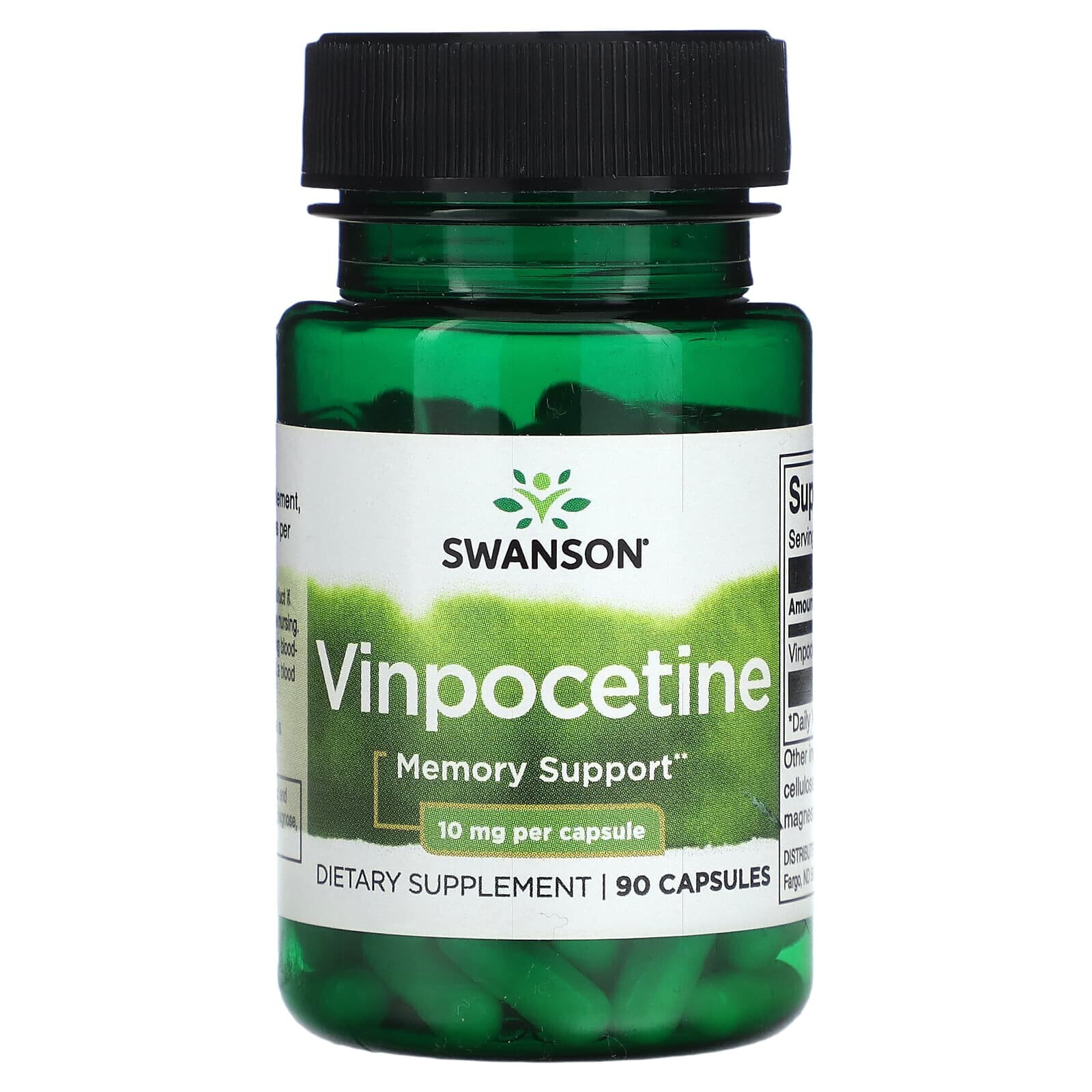 Vinpocetine, 10 mg, 90 Capsules