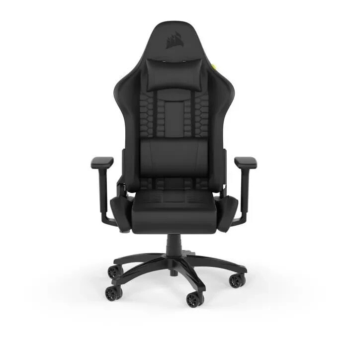 Corsair - Office Chair - Gaming -Sessel - TC100 Entspannt - hnlich - ergonomisch - einstellbare Armlehne - Schwarz - (CF -9010050 -WW)