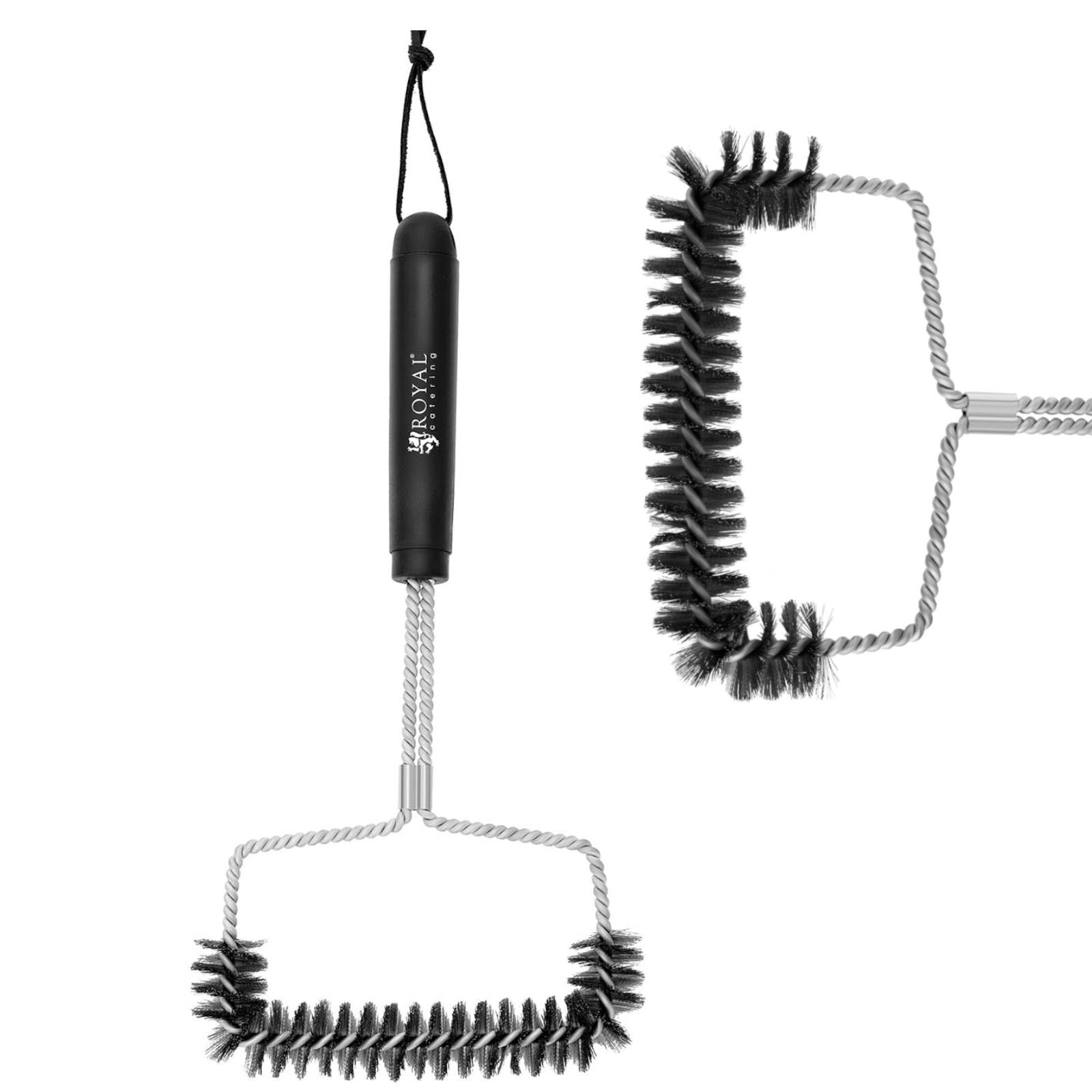 Steel wire grill brush, 16.5 cm wide