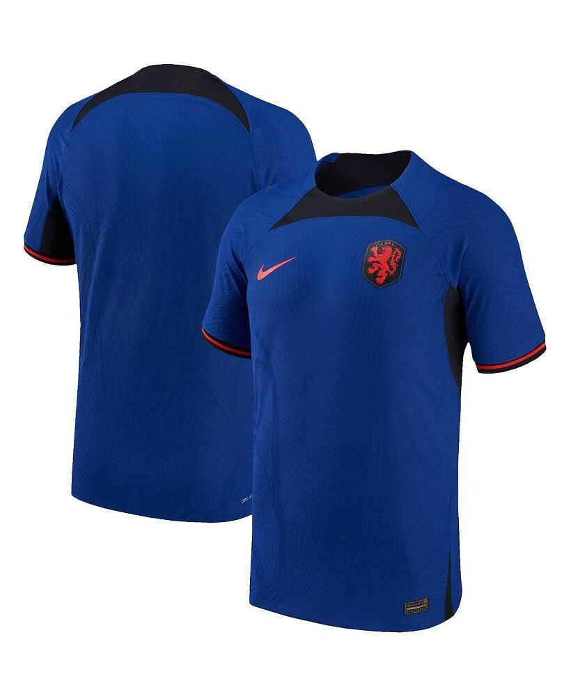 Men's Blue Netherlands National Team 2022/23 Away Vapor Match Authentic Blank Jersey