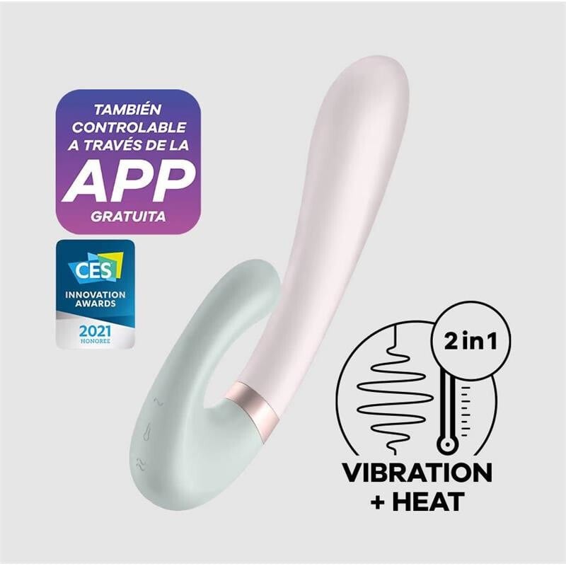 Вибратор Satisfyer Heat Wave Heat Function Vibe and APP Mint