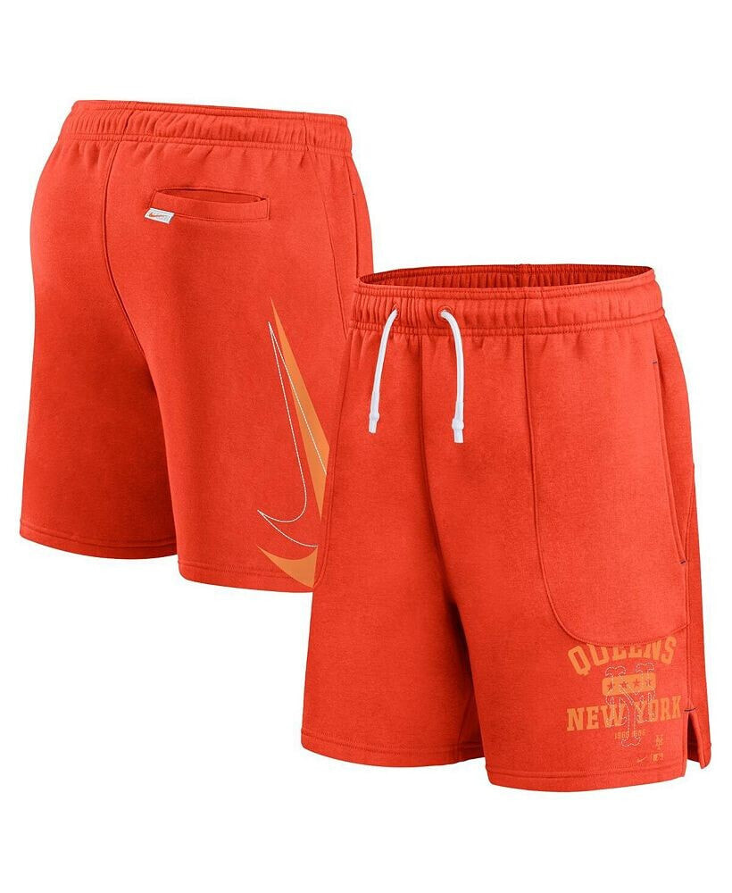 Nike men's Orange New York Mets Statement Ball Game Shorts