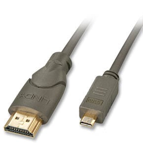 Lindy 0.5m HDMI HDMI кабель 0,5 m HDMI Тип A (Стандарт) HDMI Тип D (Микро) Черный 41350