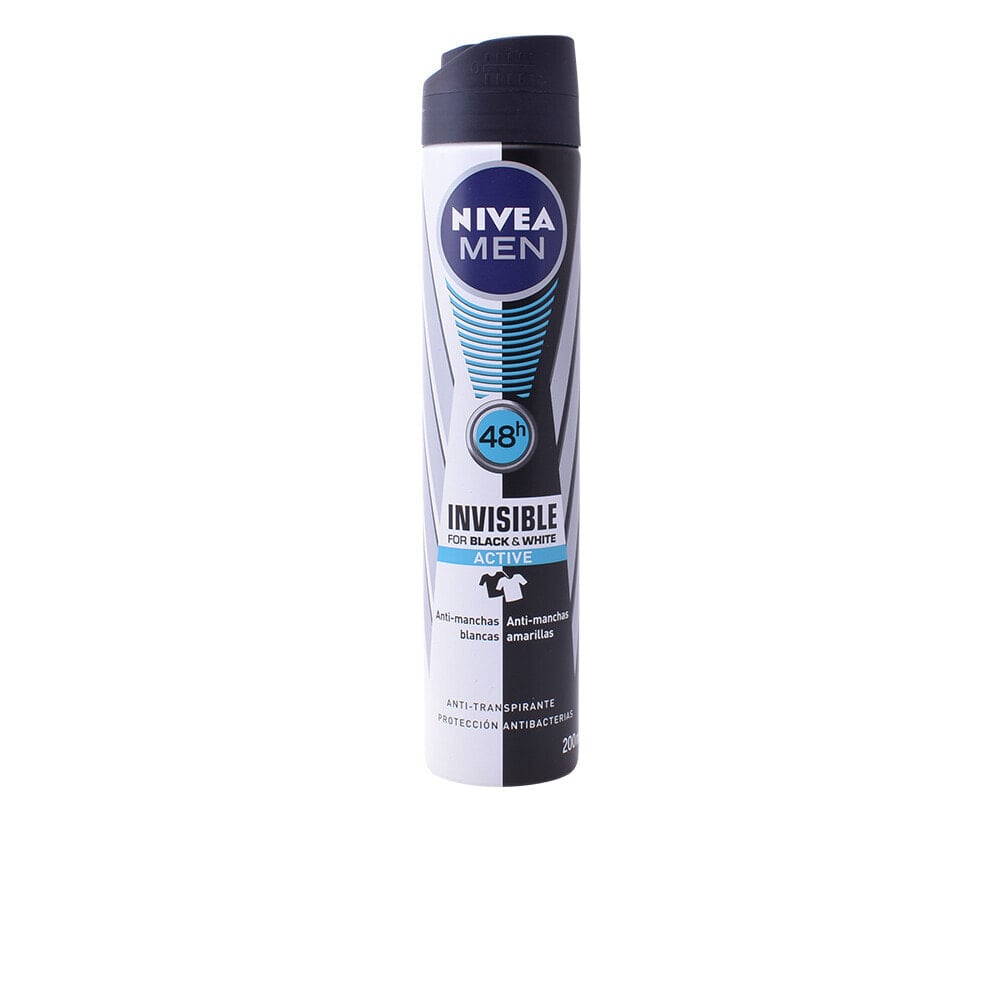 Nivea Men Black&WhiteInvisible Clear Antiperspirant Spray Невидимый стойкий мужской спрей-антиперспирант 200 мл