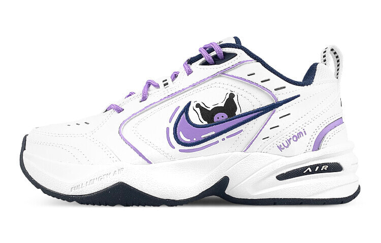 Nike Air Monarch 4 Chunky Sneakers Unisex Low-Top White Purple/Black