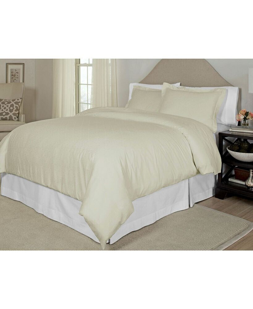 Printed 300 Thread Count Cotton Sateen Duvet Cover Set, Twin/Twin XL