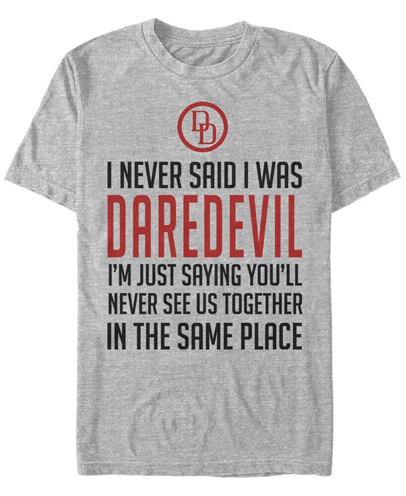 Fifth Sun marvel Men's Comic Collection Daredevil I Never Said Short Sleeve T-Shirt