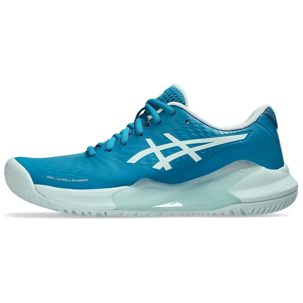 Asics Gel-Challenger 14 Tennis Shoes Women's Low-Top Blue/Green/Soothing Ocean