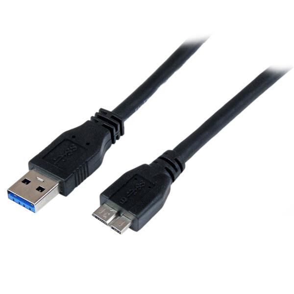 StarTech.com USB3CAUB1M USB кабель 1 m 3.2 Gen 1 (3.1 Gen 1) USB A Micro-USB B Черный