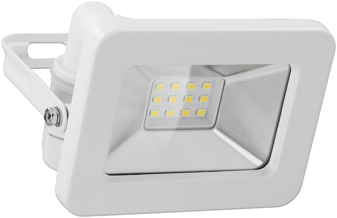 LED Outdoor Floodlight - 10 W - 10 W - LED - 12 bulb(s) - White - White - 4000 K