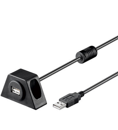 Goobay USB2.0 - USB2.0, 0.6m USB кабель 0,6 m 2.0 USB A Черный 95444