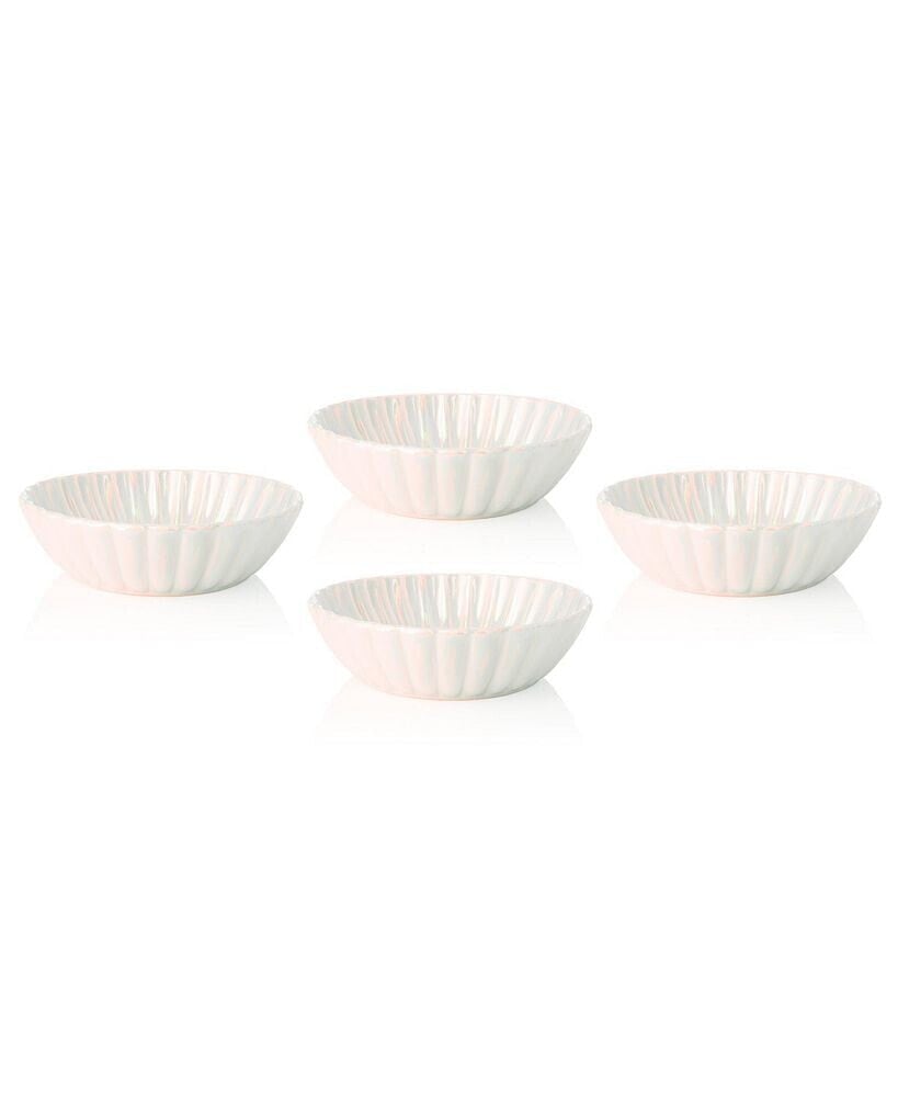 Godinger blush Scalloped Iridescent Bowls