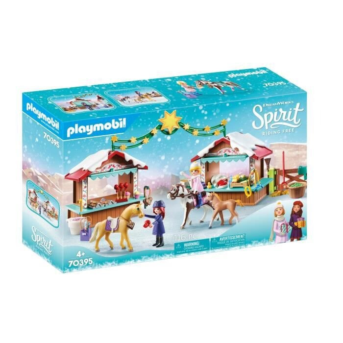 Игровой набор с элементами конструктора Playmobil Spirit Riding Free 70395 Рождество в Мирадеро