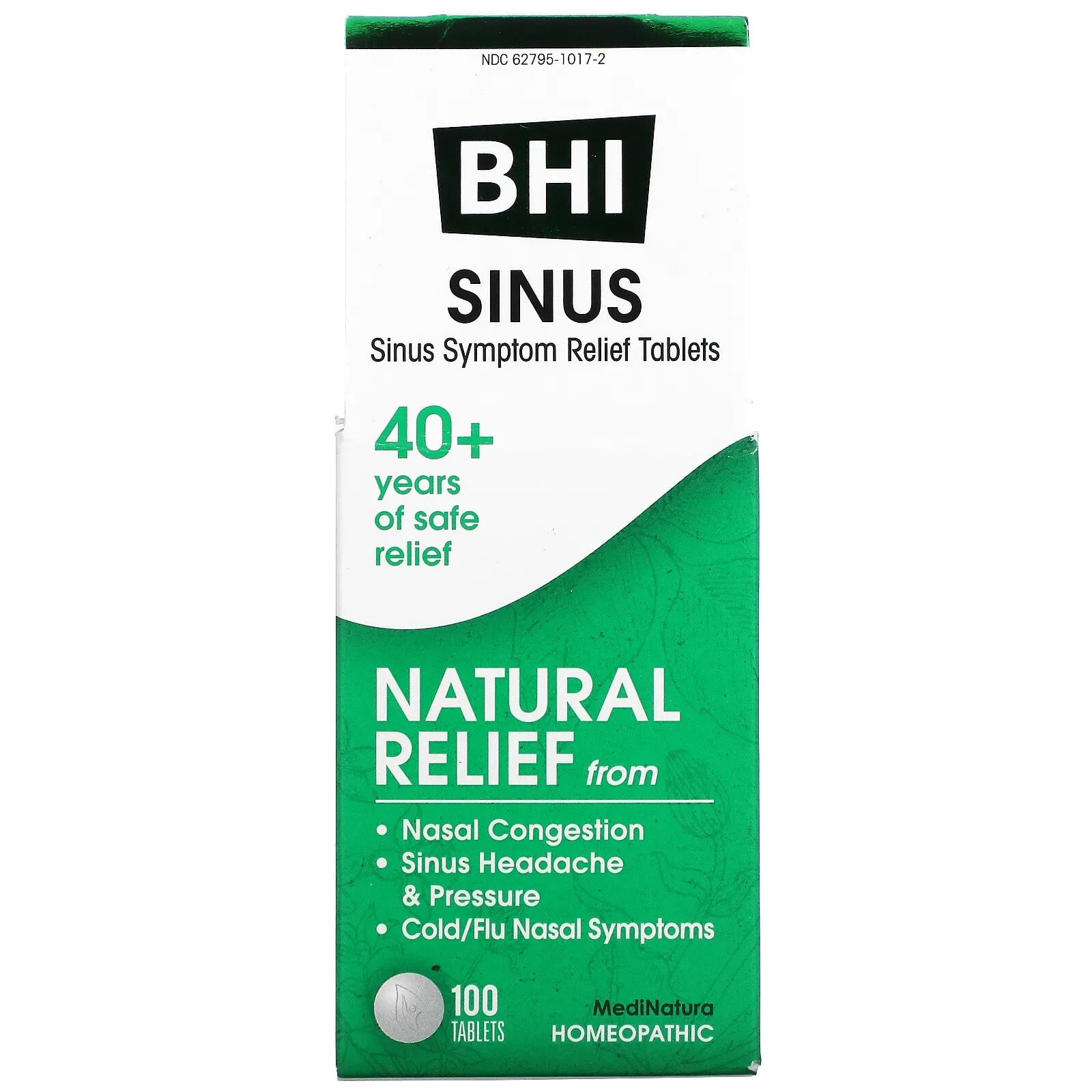 BHI, Sinus, 100 Tablets