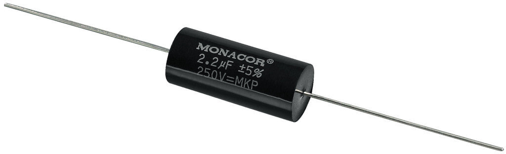 Monacor MKPA-22 конденсатор Черный Цилиндрический