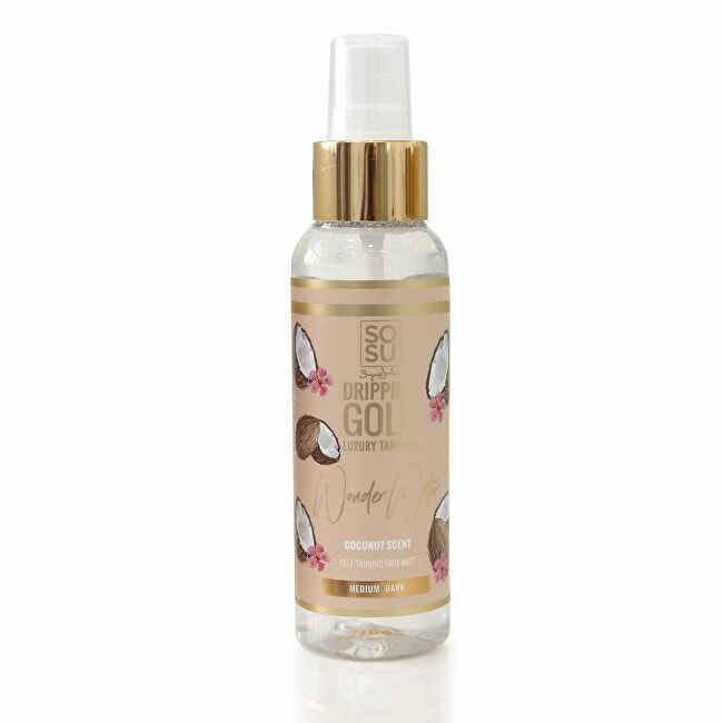 Self-tanning mist Dripping Gold Wonder Water Coconut Kokos Medium/Dark 100 ml