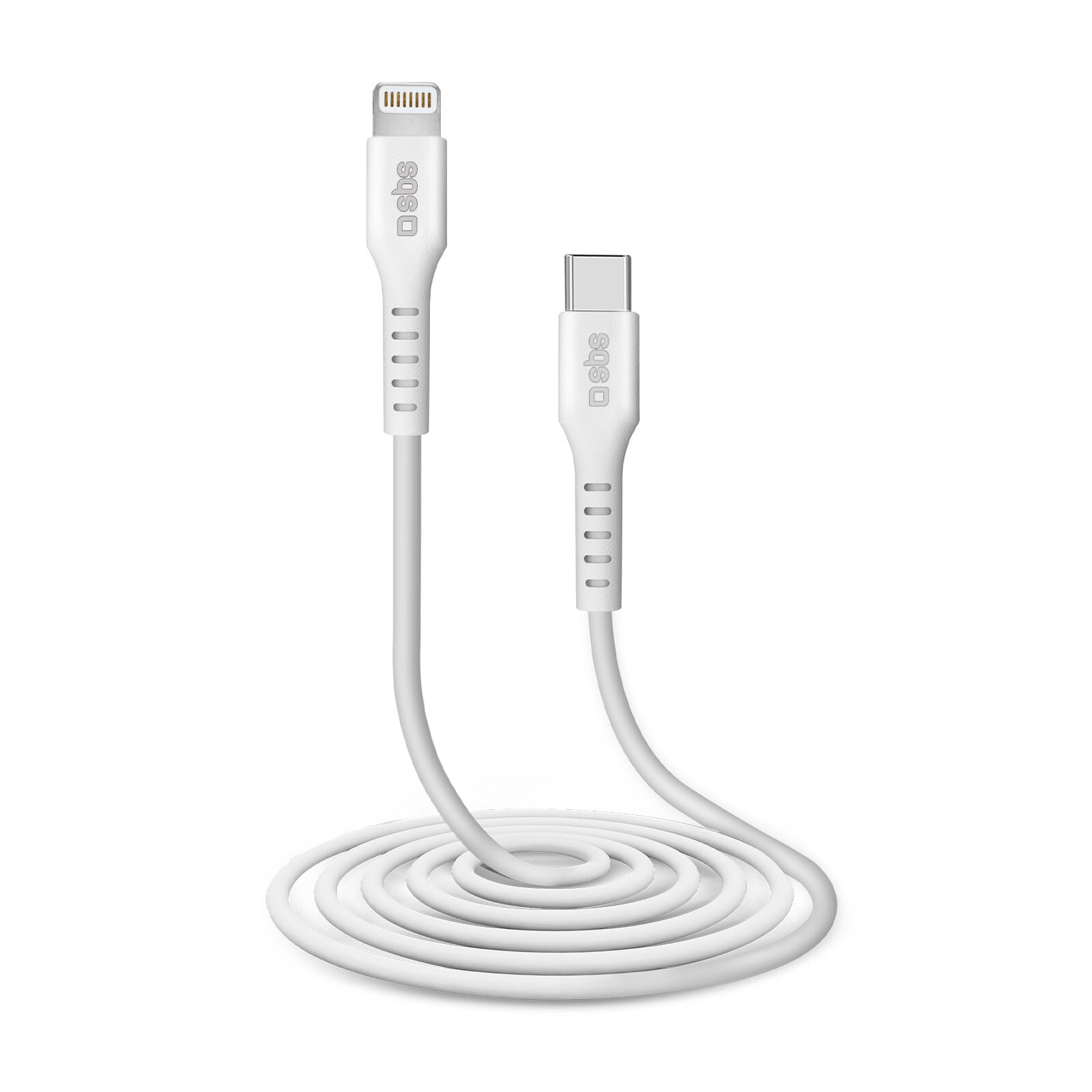 SBS TECABLELIGTC2W. Длина кабеля: 2 м, Разъем 1: Lightning, Разъем 2: USB C. Количество в упаковке: 1 шт.