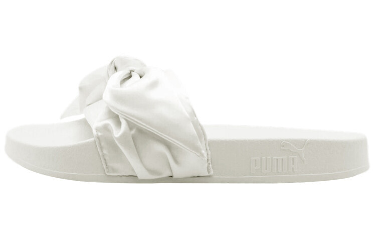 FENTY BEAUTY/蕾哈娜 x PUMA Rihanna Fenty Bow Slide 蕾哈娜 绸带 优雅运动 一字拖鞋 女款 白 / Сандалии Puma Bow Slide Rihanna Fenty 365774-02