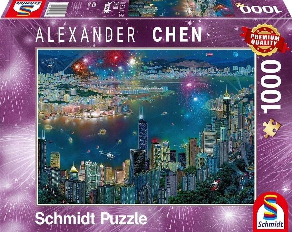 Schmidt Spiele Puzzle PQ 1000 Fajerwerki nad Hongkongiem