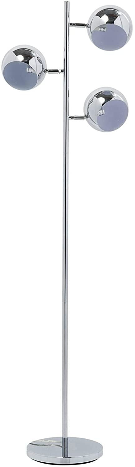 Каре Калотта Хром Современный Торшер в ретро-дизайне Серебристый 151 x 40 x 25,5 см