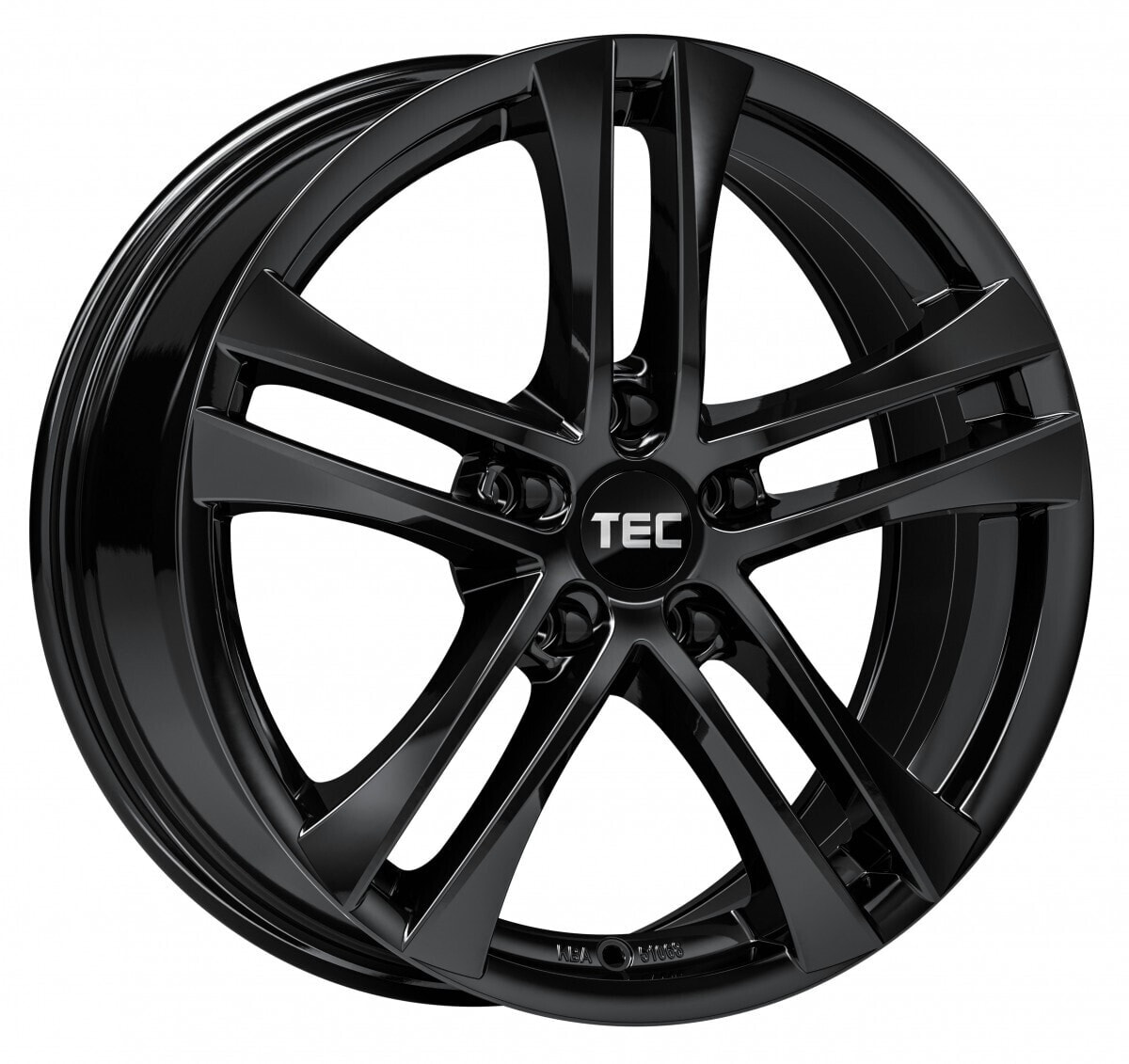 Колесный диск литой TEC Speedwheels AS4 black glossy 8.5x20 ET45 - LK5/108 ML63.4