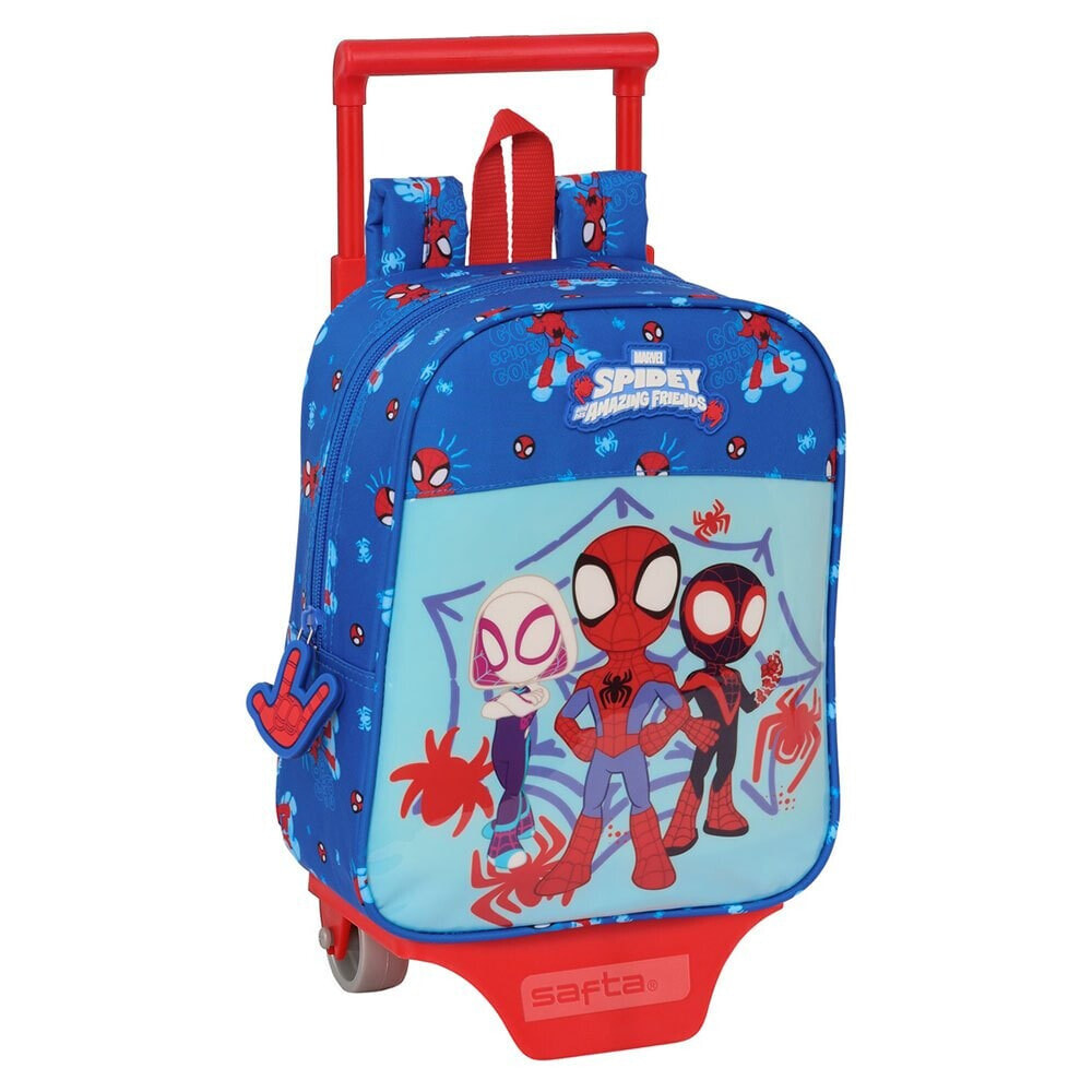 SAFTA Mini With Wheels Spidey Backpack