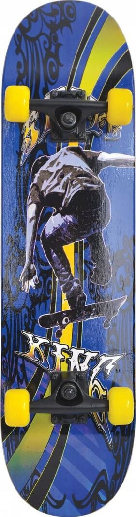 Schildkrot Slider Cool King Skateboard blue-yellow-black (510643)