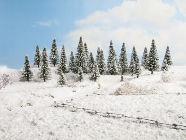 NOCH Snowy Fir Trees - Green