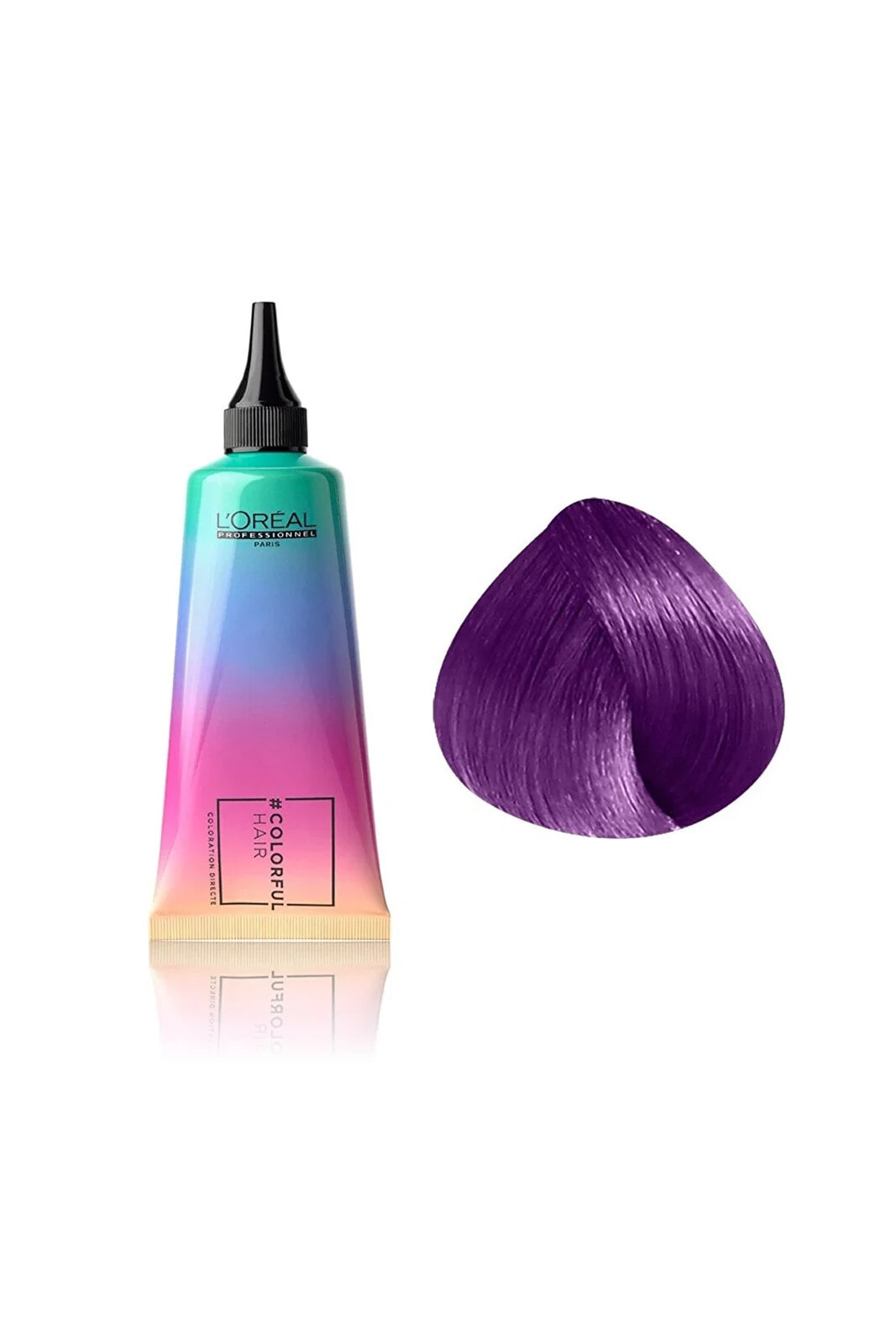 Colorful Hair Electric Purple Purple Bright Perfect Semi Permament Hair Color Cream 90ml