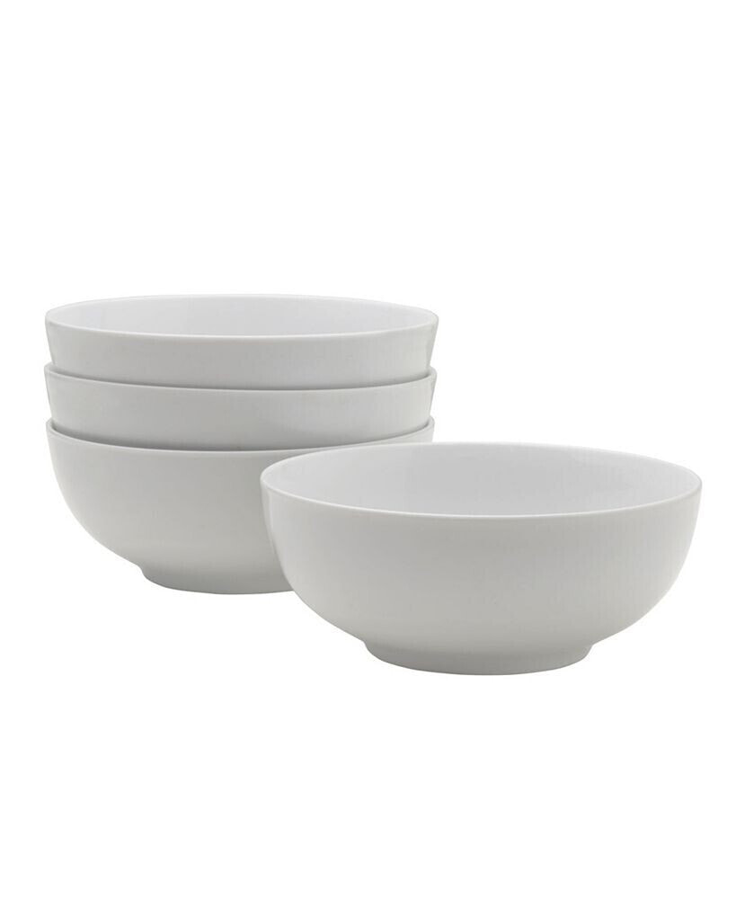 Fitz and Floyd everyday Whiteware Cereal Bowl 4 Piece Set