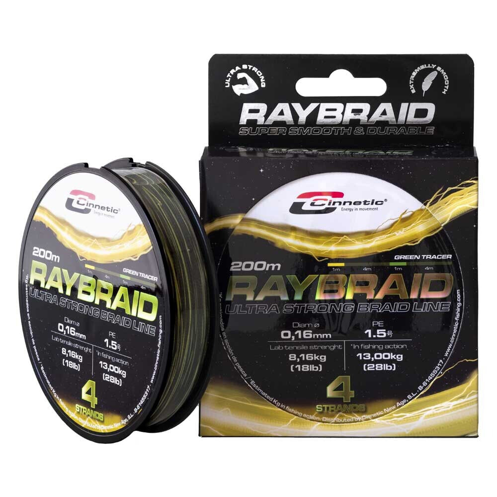 CINNETIC Raybraid 4 200 m Braided Line