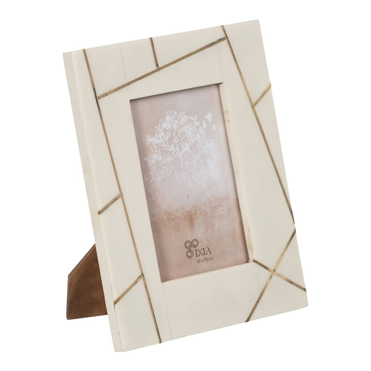 Photo frame Cream Golden Resin Copper 10 x 15 cm 17 x 1,5 x 22 cm