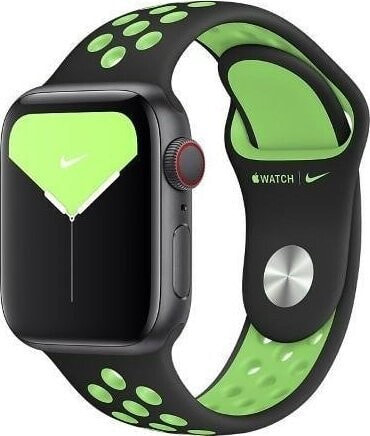 Apple Pasek Apple Watch MXQW2FE/A 38/40/41mm Nike Sport Brand czarno-limonkowy/black-lime blast