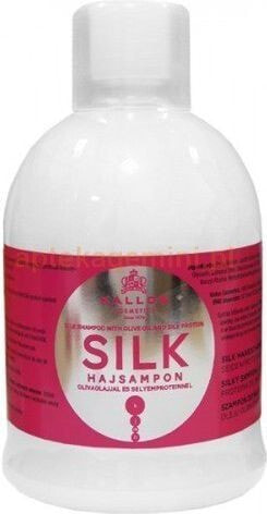 Kallos Cosmetics Silk Shampoo Разглаживающий и придающий блеск шампунь с экстрактом шелка 1000 мл