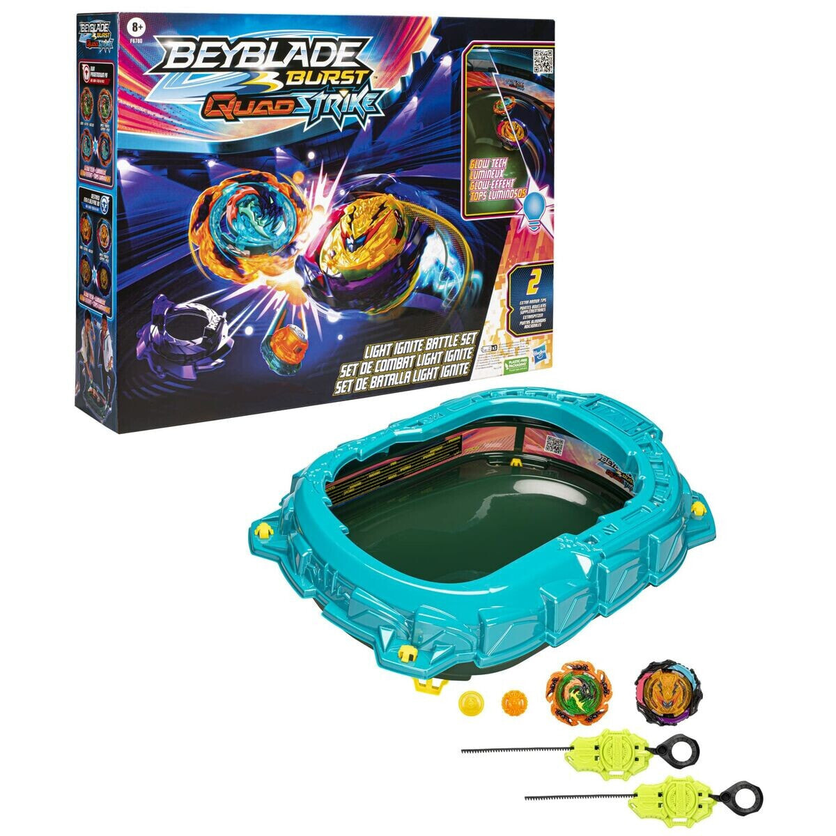 Set of battle gyroscopes and arena Beyblade Burst - Quad Strike