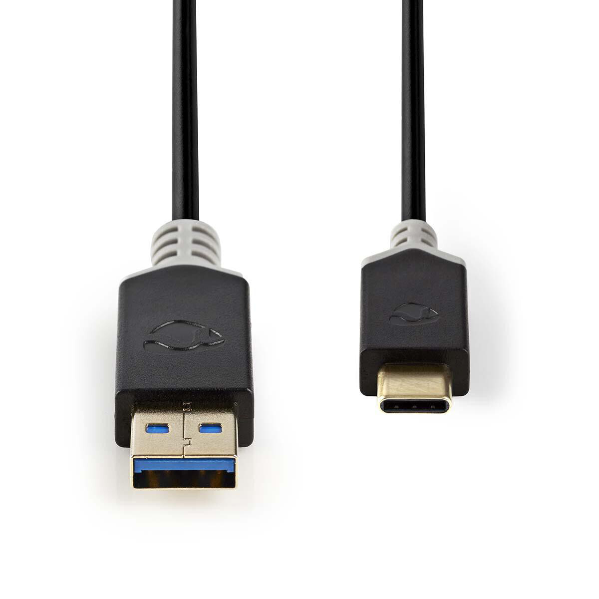 Nedis CCBW61600AT10 USB кабель 1 m 2.0/3.2 Gen 1 (3.1 Gen 1) USB A USB C Антрацит
