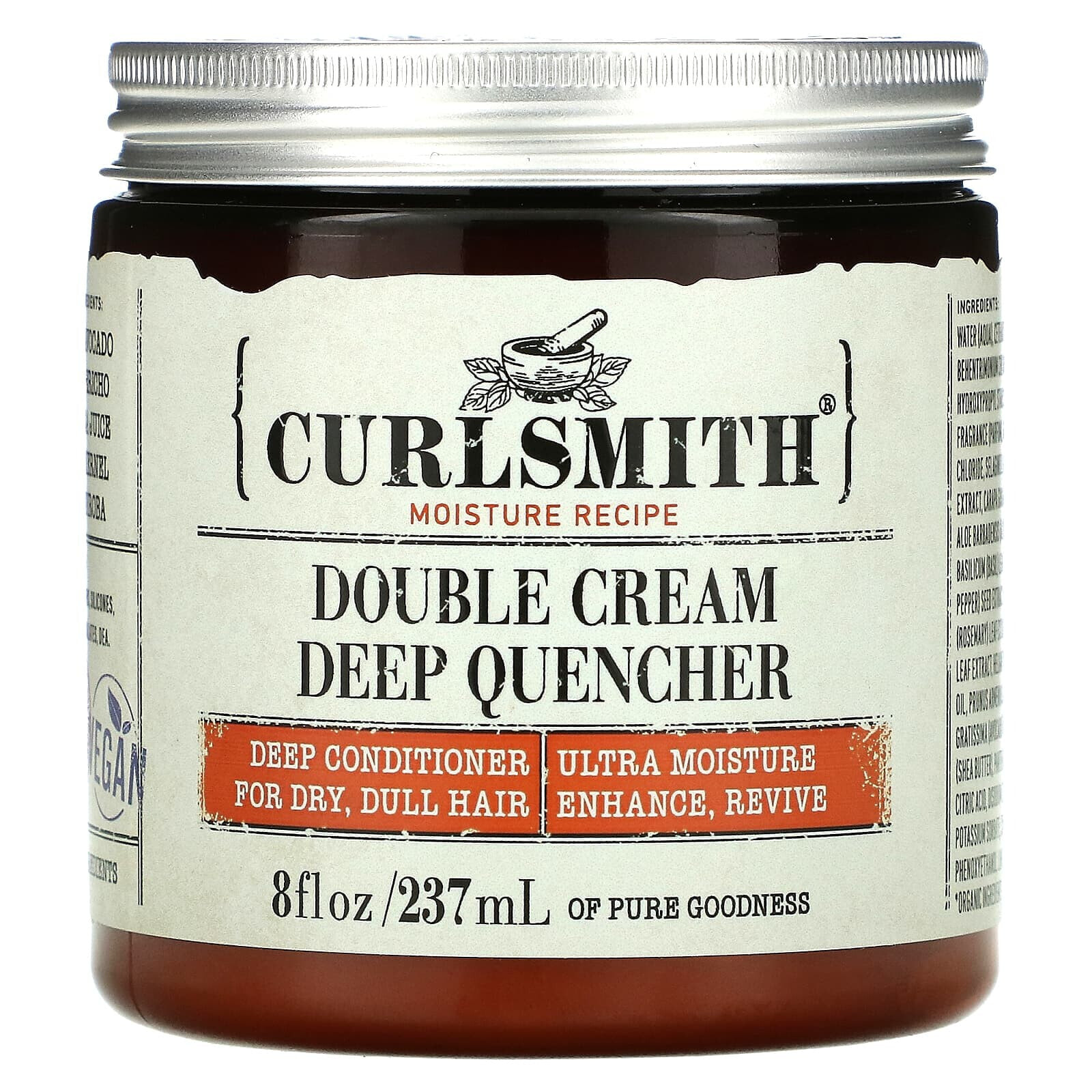 Curlsmith Double Cream Deep Quencher Интенсивно увлажняющий крем для сухих, тусклых волос 237 мл
