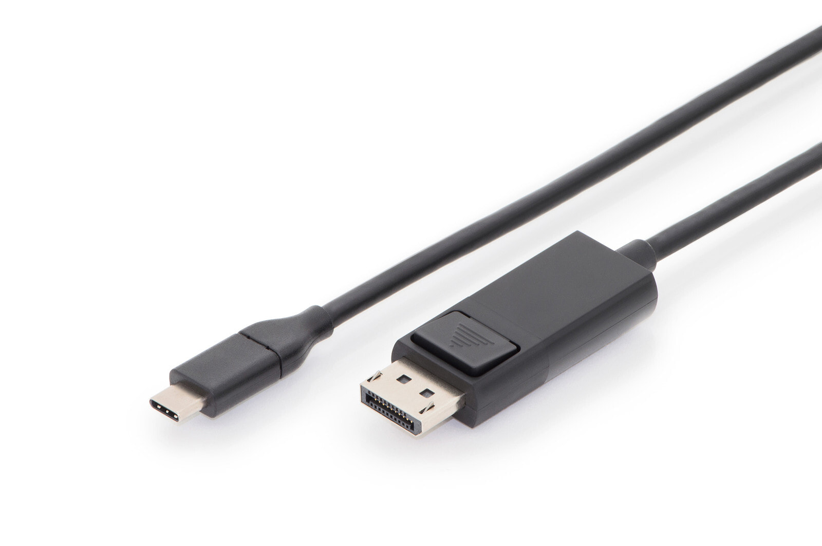 ASSMANN Electronic AK-300333-020-S видео кабель адаптер 1,8 m USB Type-C DisplayPort Черный